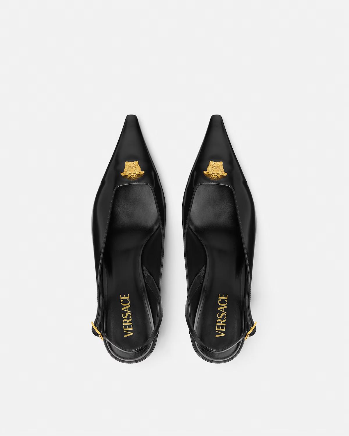 La Medusa Leather Slingbacks 55 mm - Image 5
