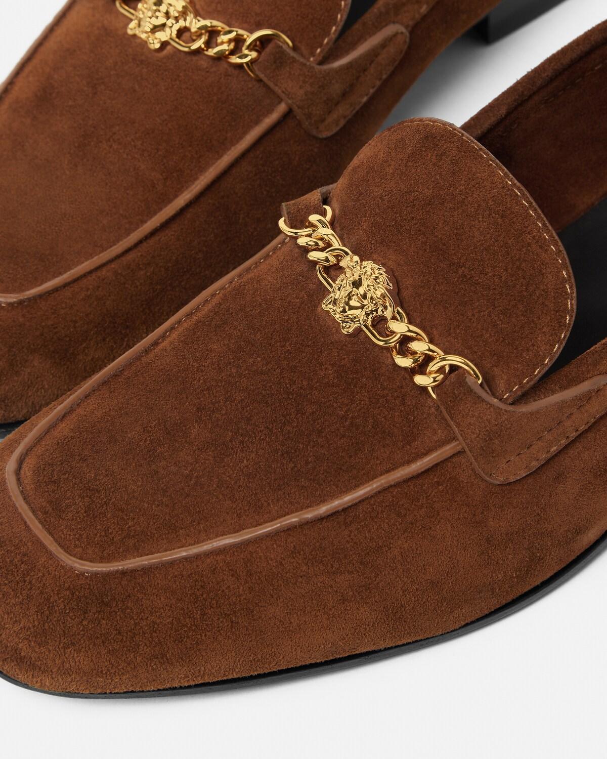 Medusa Suede Loafers - Image 4