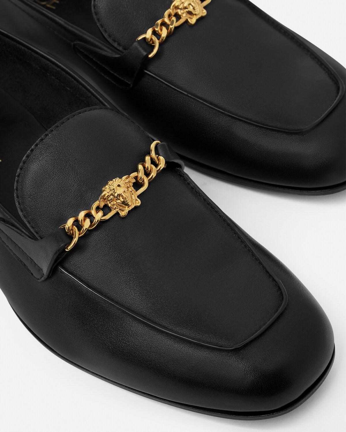 Medusa Leather Loafers - Image 4