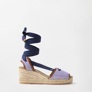 Lola Suede Wedge Sandals 65 mm