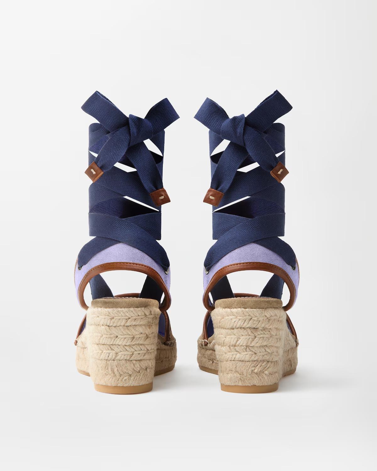 Lola Suede Wedge Sandals 65 mm - Image 4