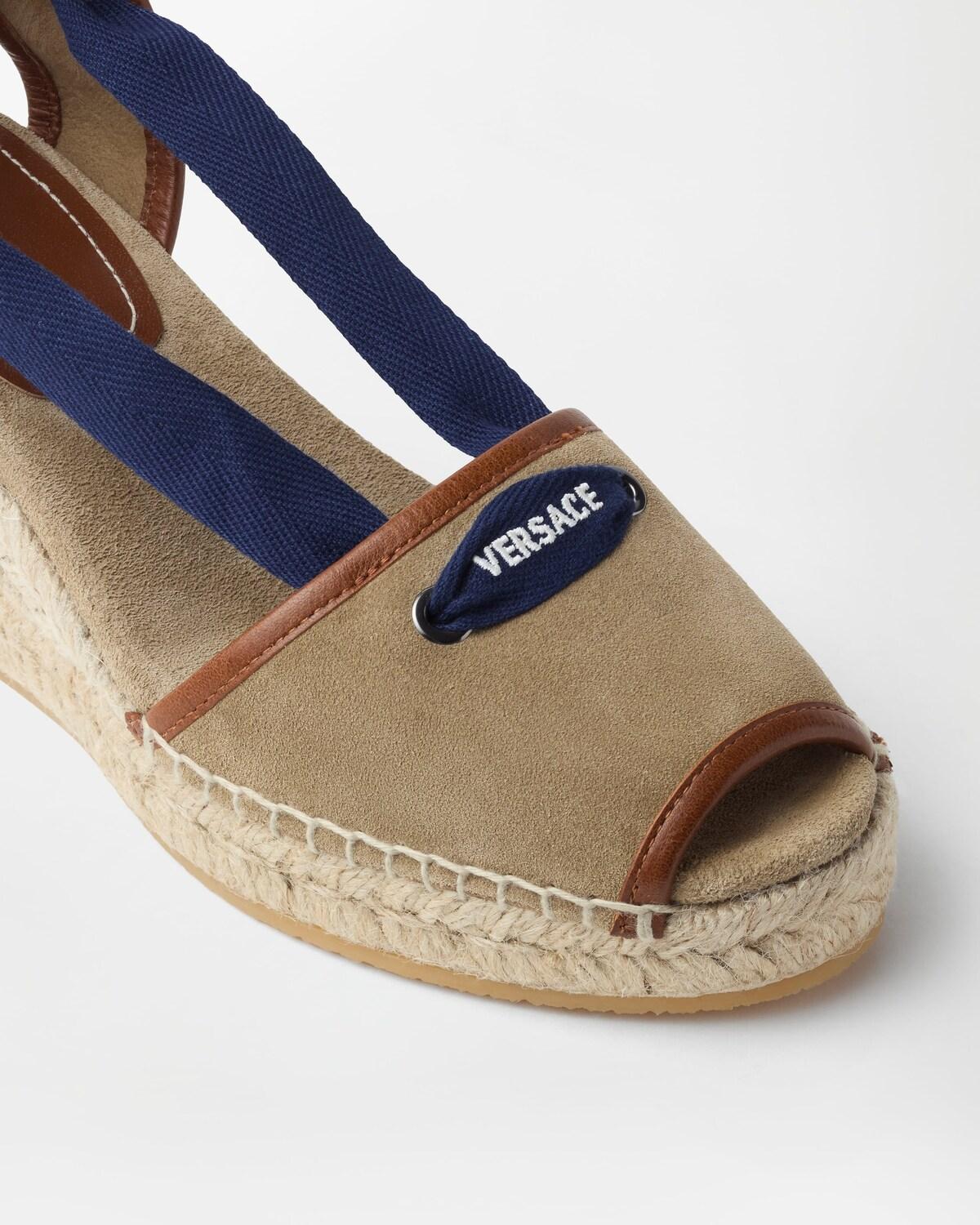 Lola Suede Wedge Sandals 65 mm - Image 3