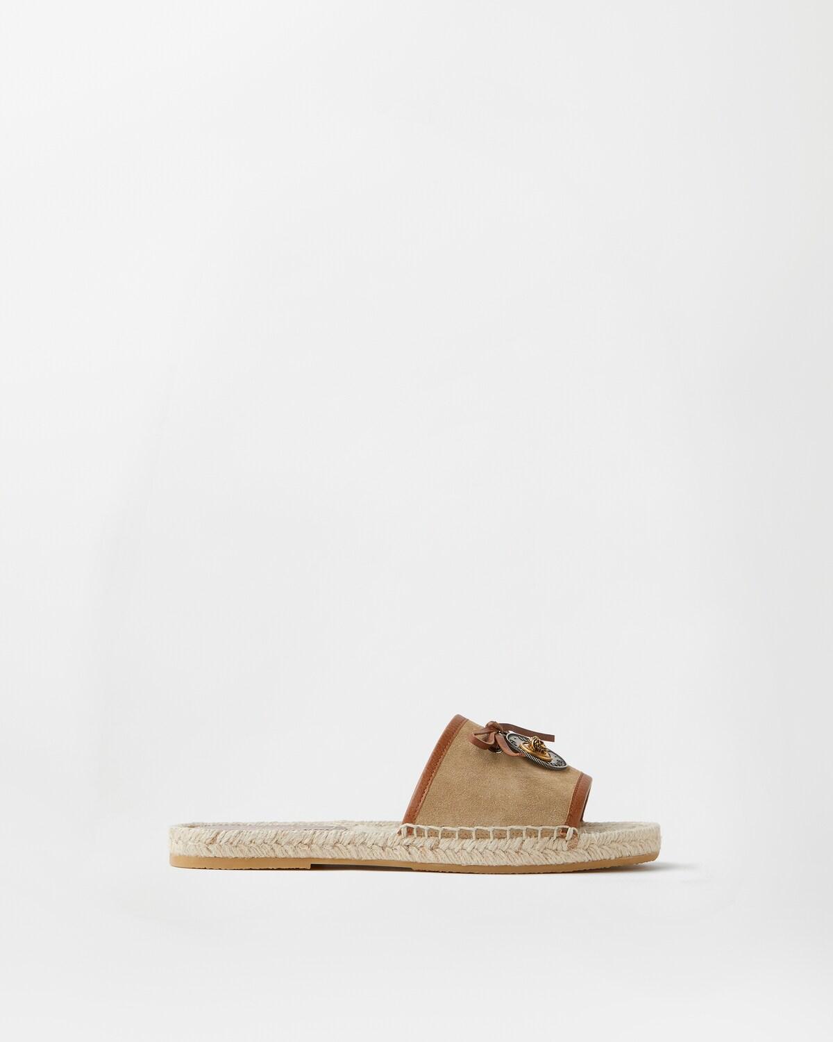 Lola Suede Flat Sandals