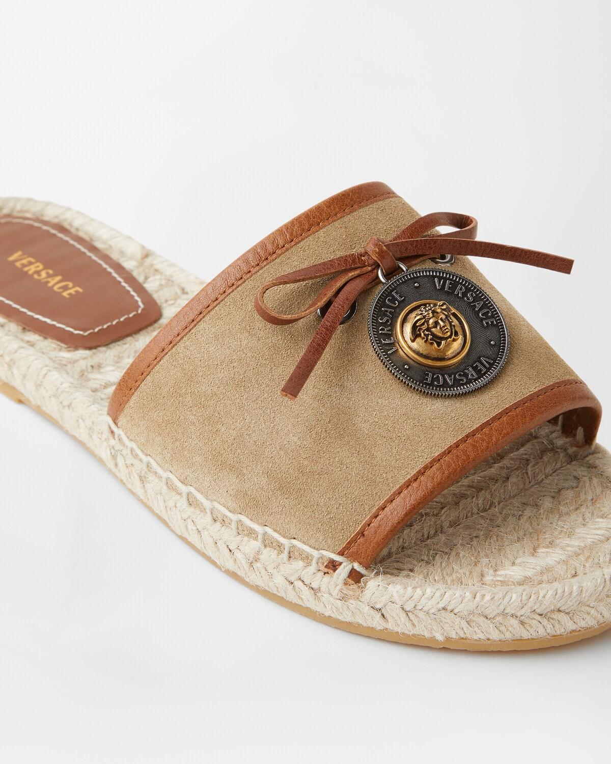 Lola Suede Flat Sandals - Image 4