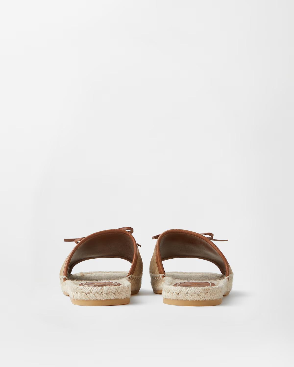 Lola Suede Flat Sandals - Image 5