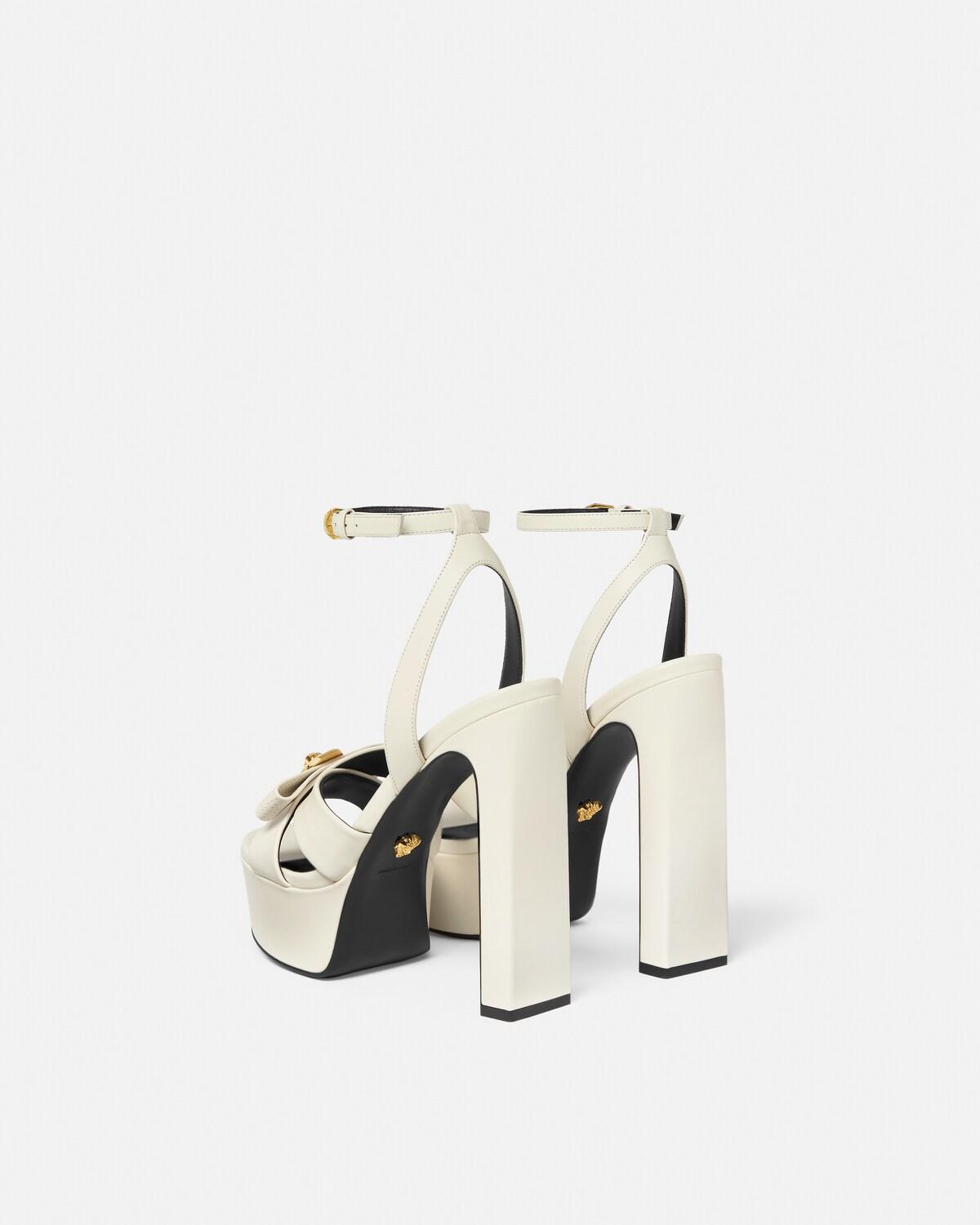 Gianni Ribbon Leather Sandals 140 mm - Image 3