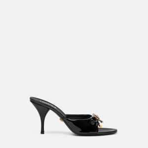 Opera Bow Patent Mules 85 mm