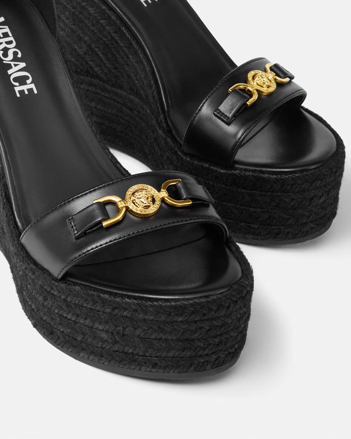 Medusa '95 Leather Wedge Sandals 120 mm - Image 5