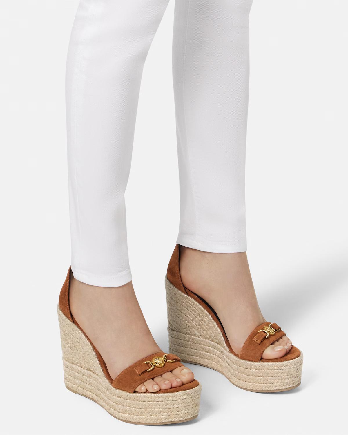 Medusa '95 Suede Wedge Sandals 120 mm - Image 3