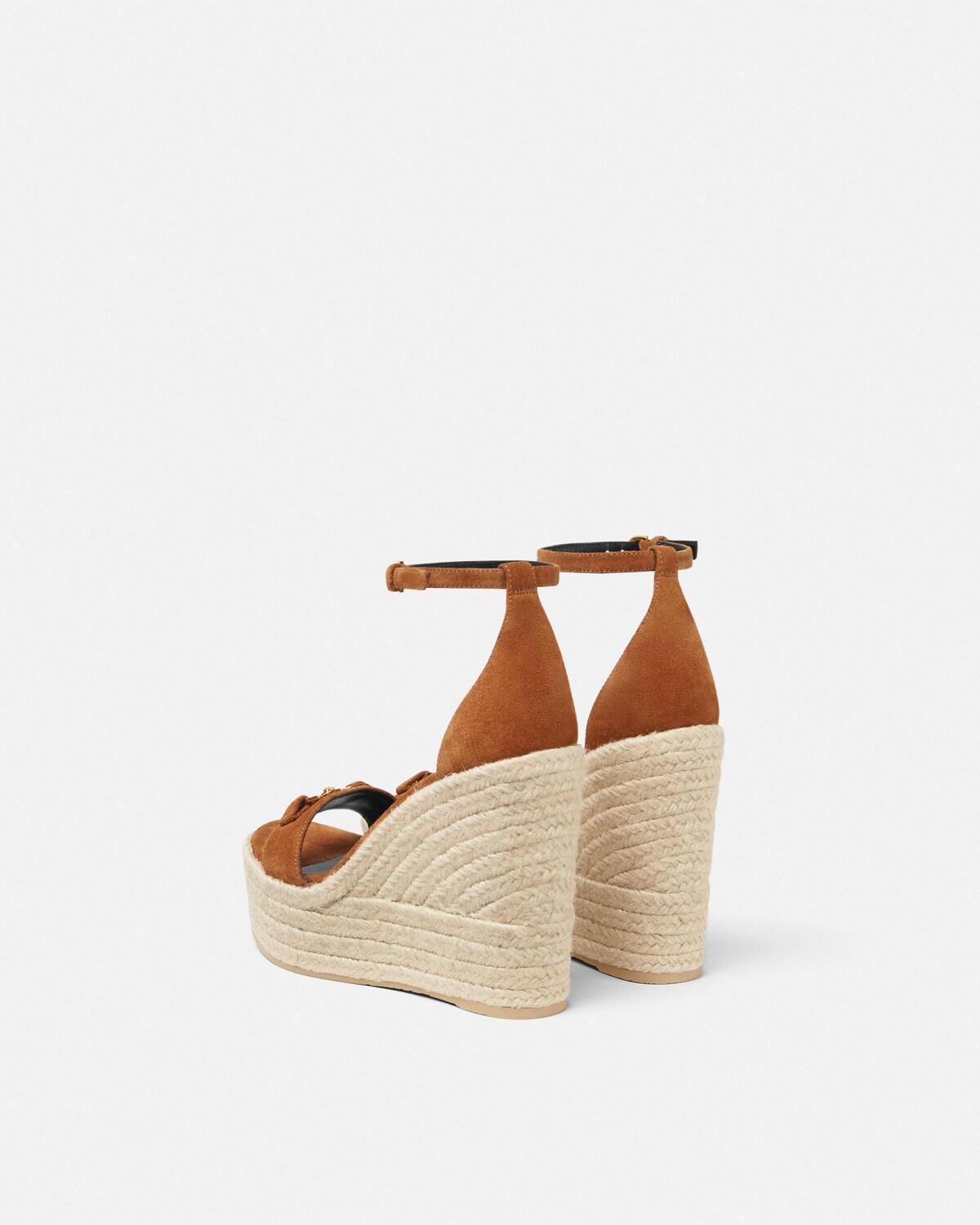 Medusa '95 Suede Wedge Sandals 120 mm - Image 4