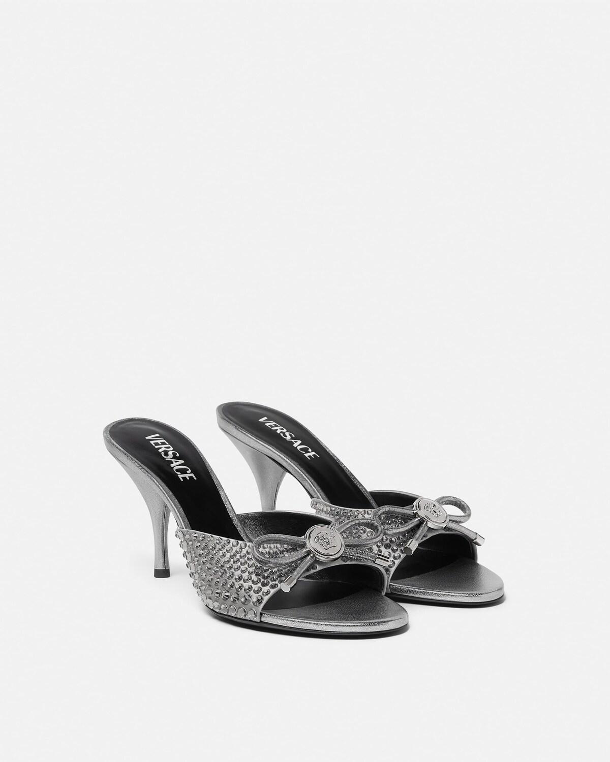 Opera Bow Embellished Mules 85 mm - Image 2