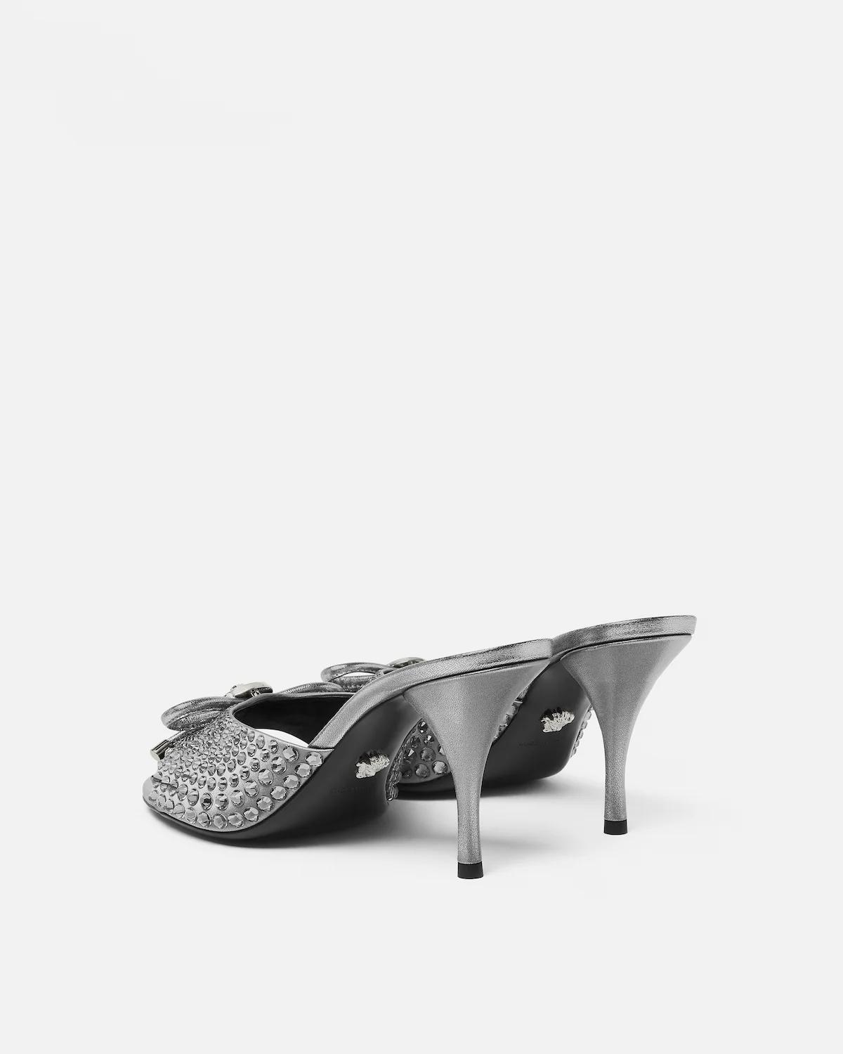 Opera Bow Embellished Mules 85 mm - Image 3