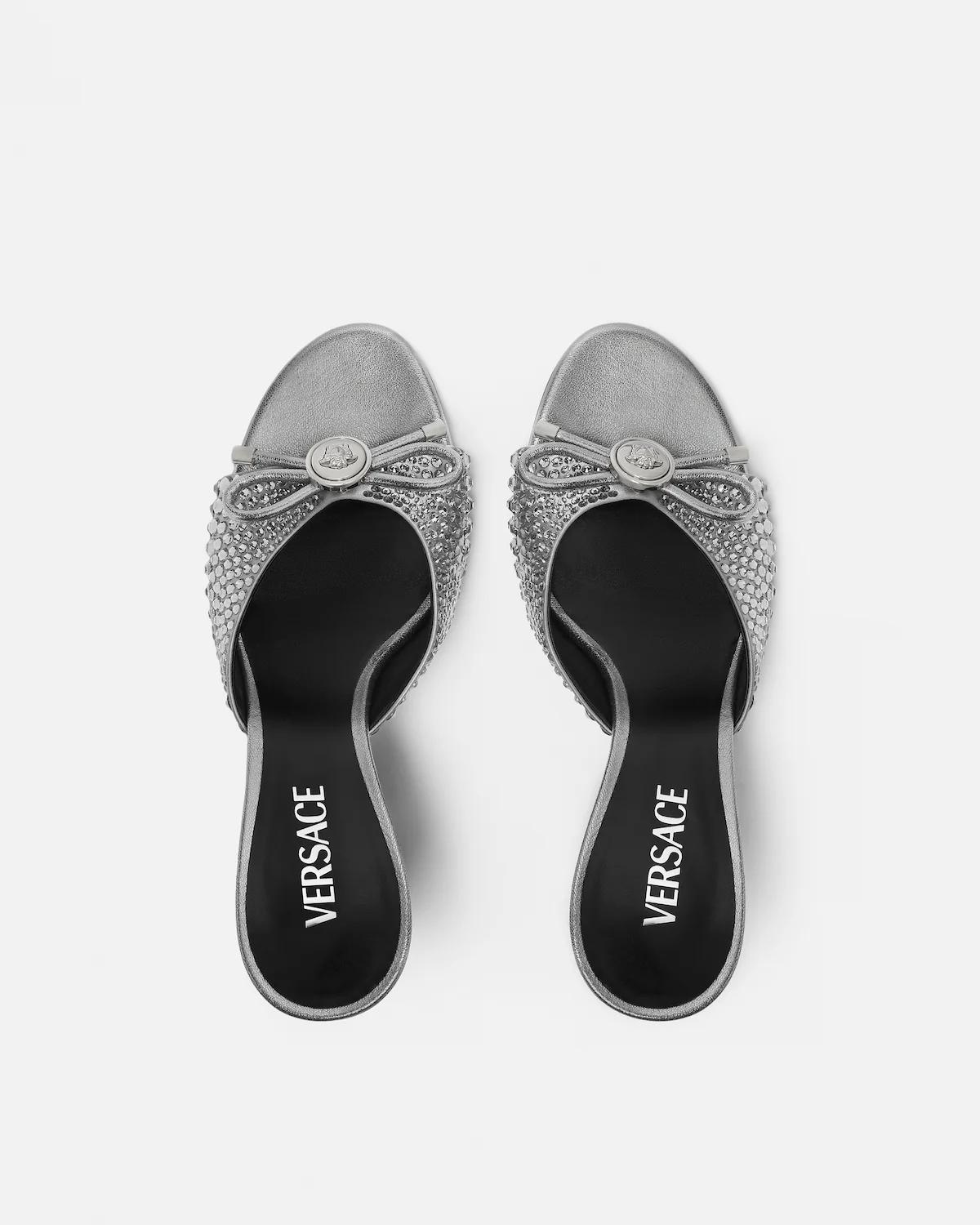 Opera Bow Embellished Mules 85 mm - Image 4