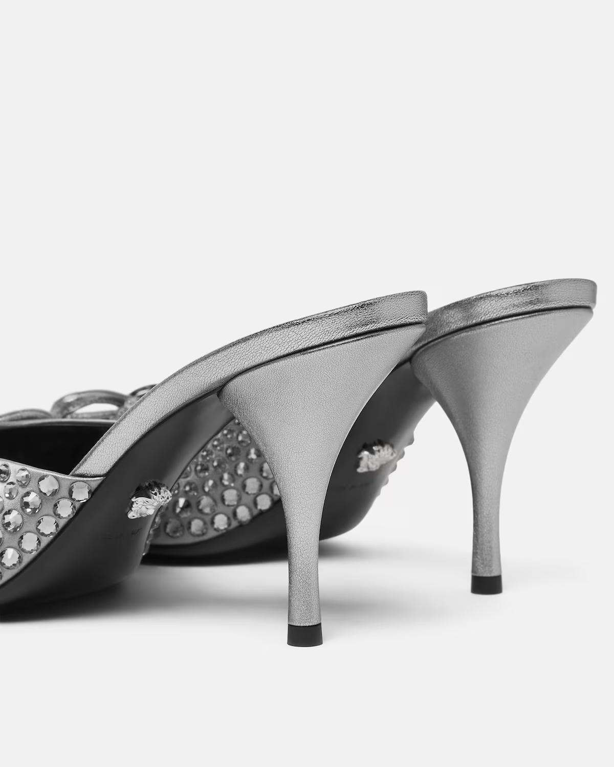 Opera Bow Embellished Mules 85 mm - Image 5