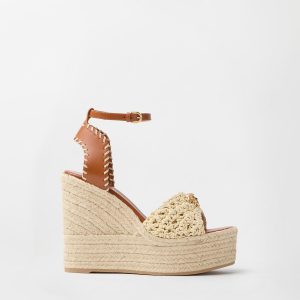 La Medusa Nappa Wedge Sandals 120 mm