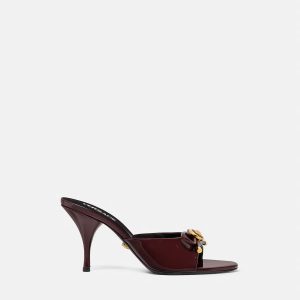Opera Bow Patent Mules 85 mm