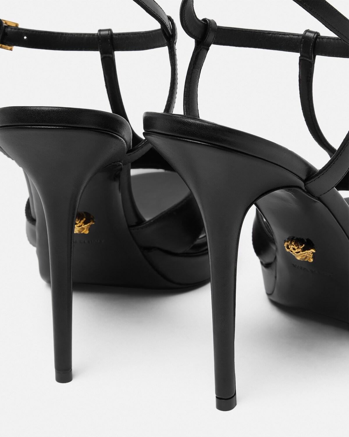 V Leather Sandals 115 mm - Image 6
