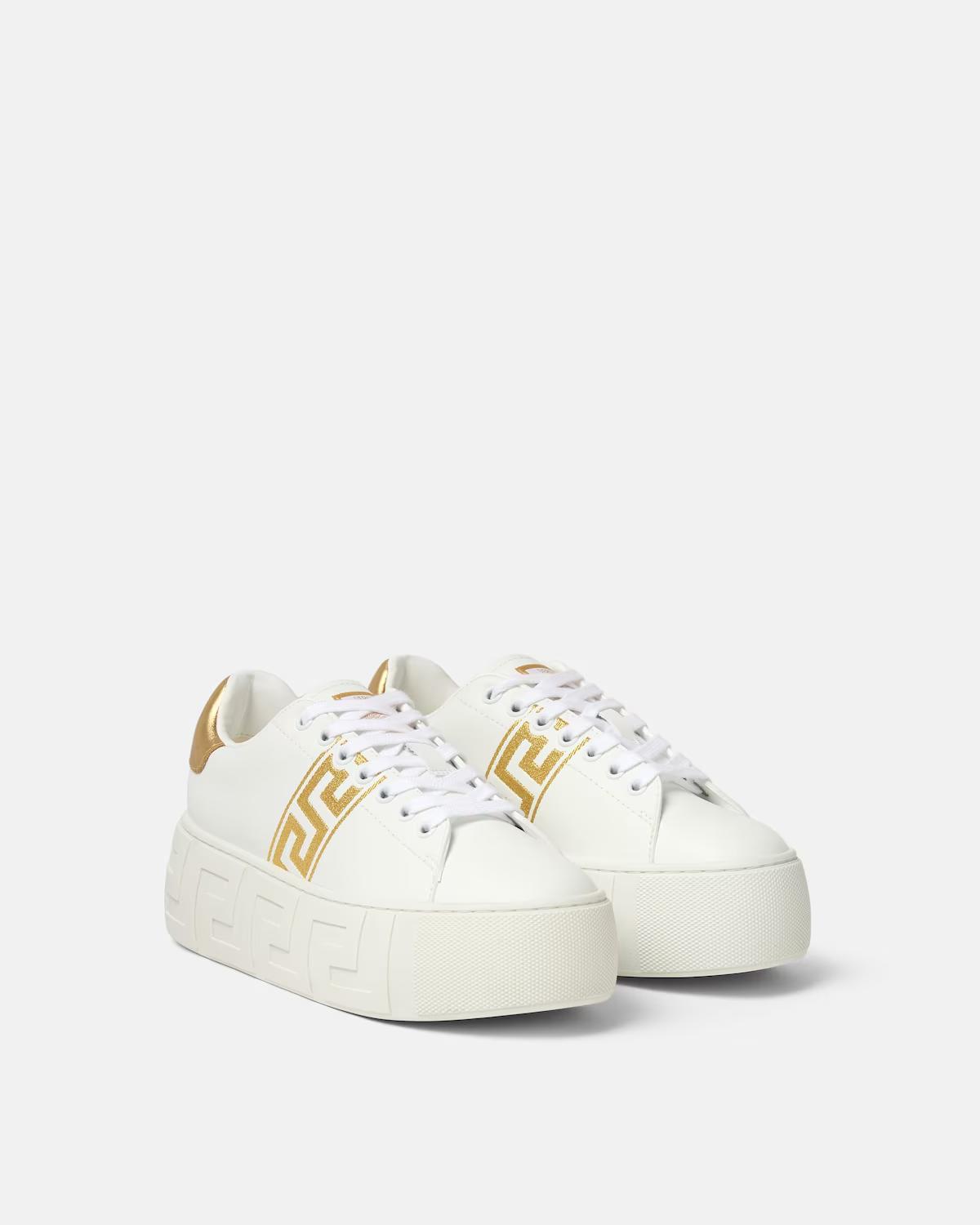 La Greca Embroidered Platform Sneakers - Image 2