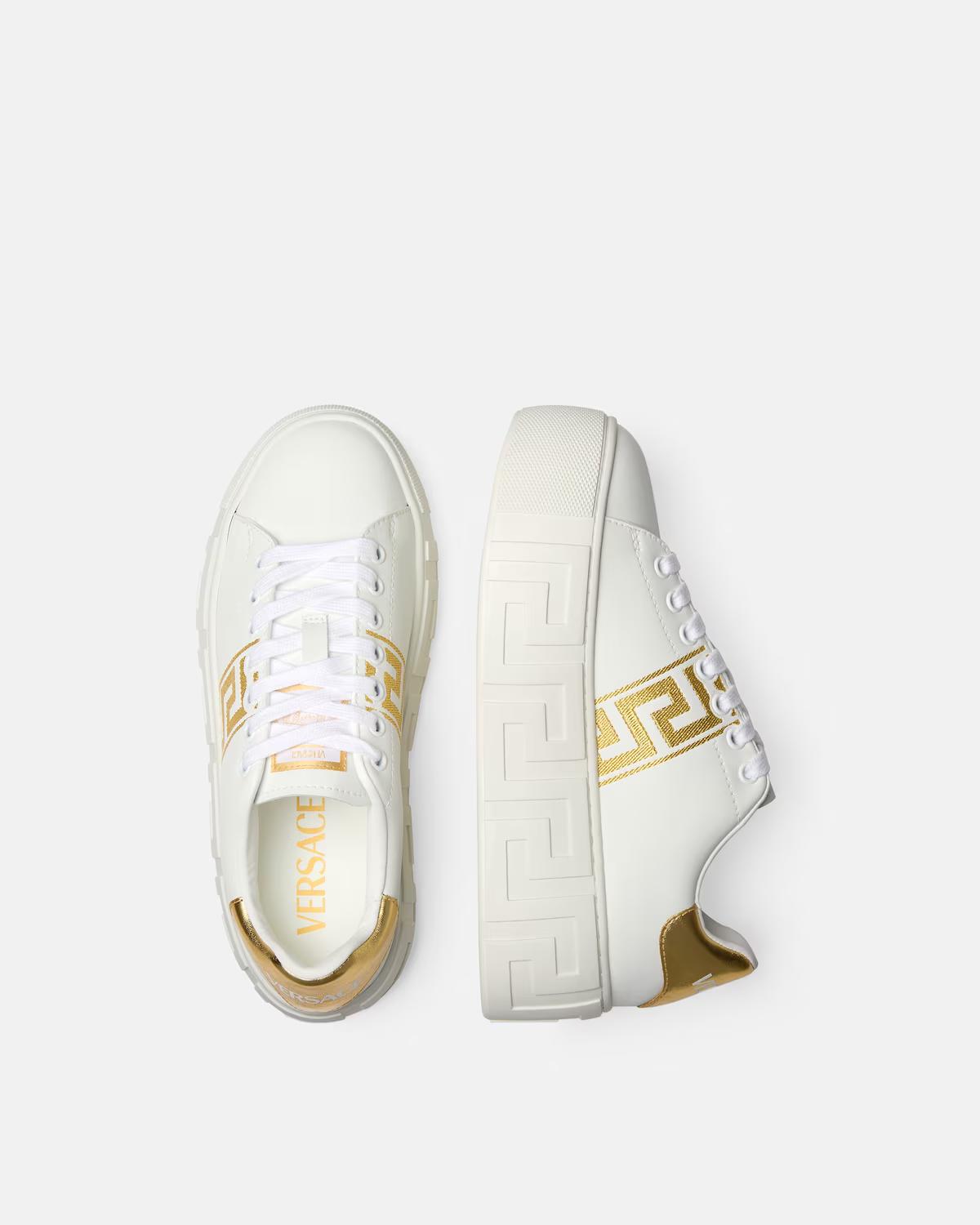 La Greca Embroidered Platform Sneakers - Image 3