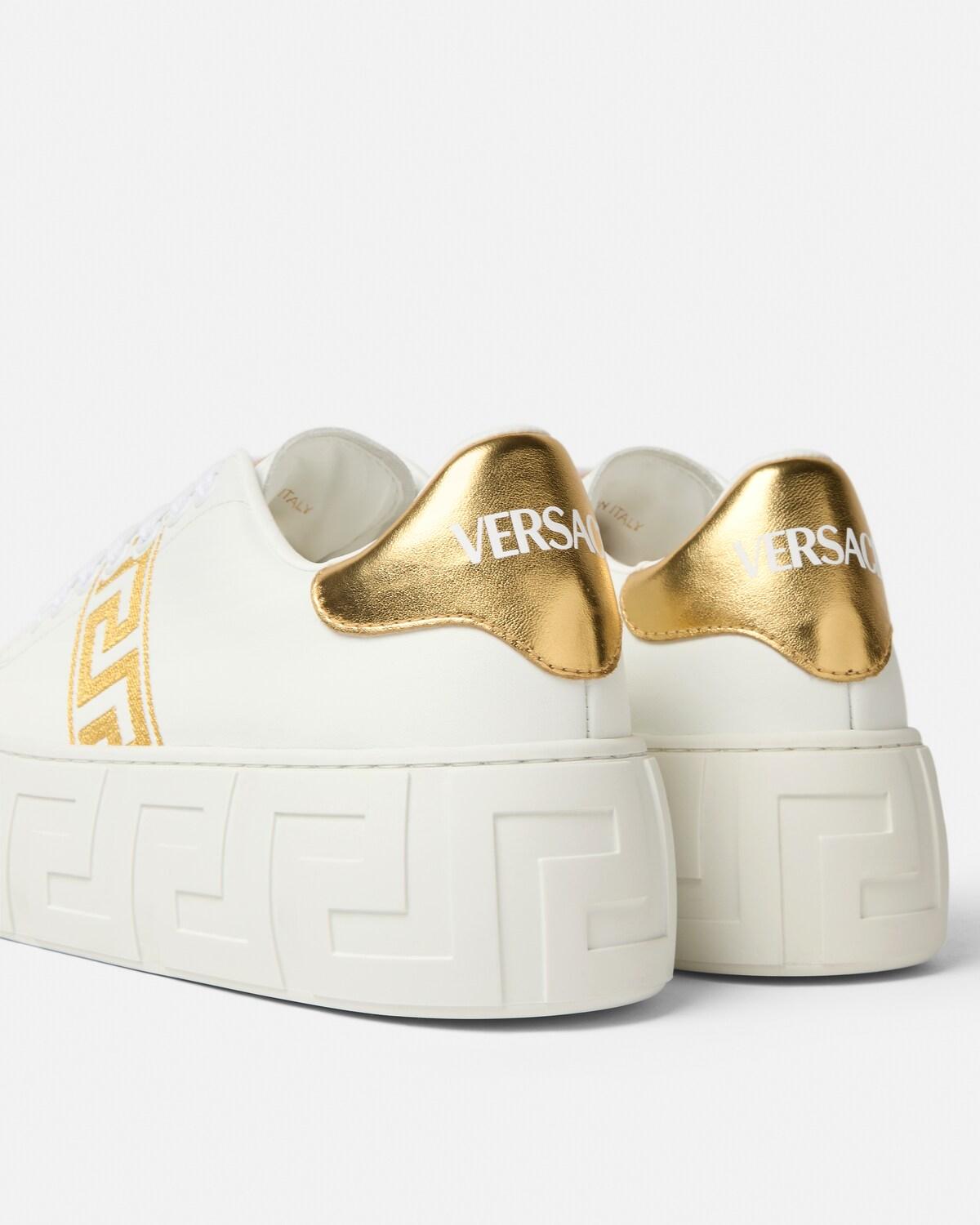 La Greca Embroidered Platform Sneakers - Image 5