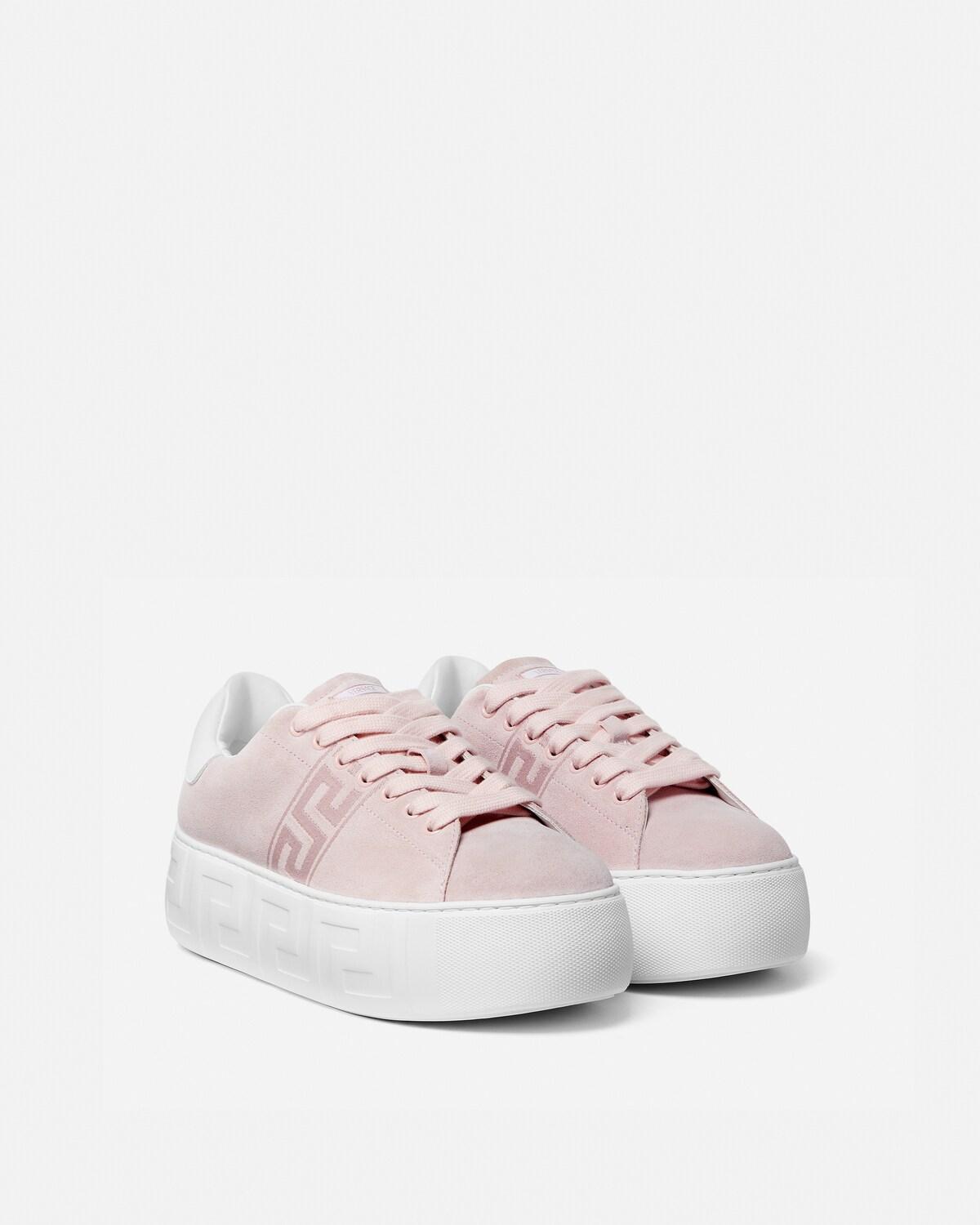 La Greca Suede Platform Sneakers - Image 2