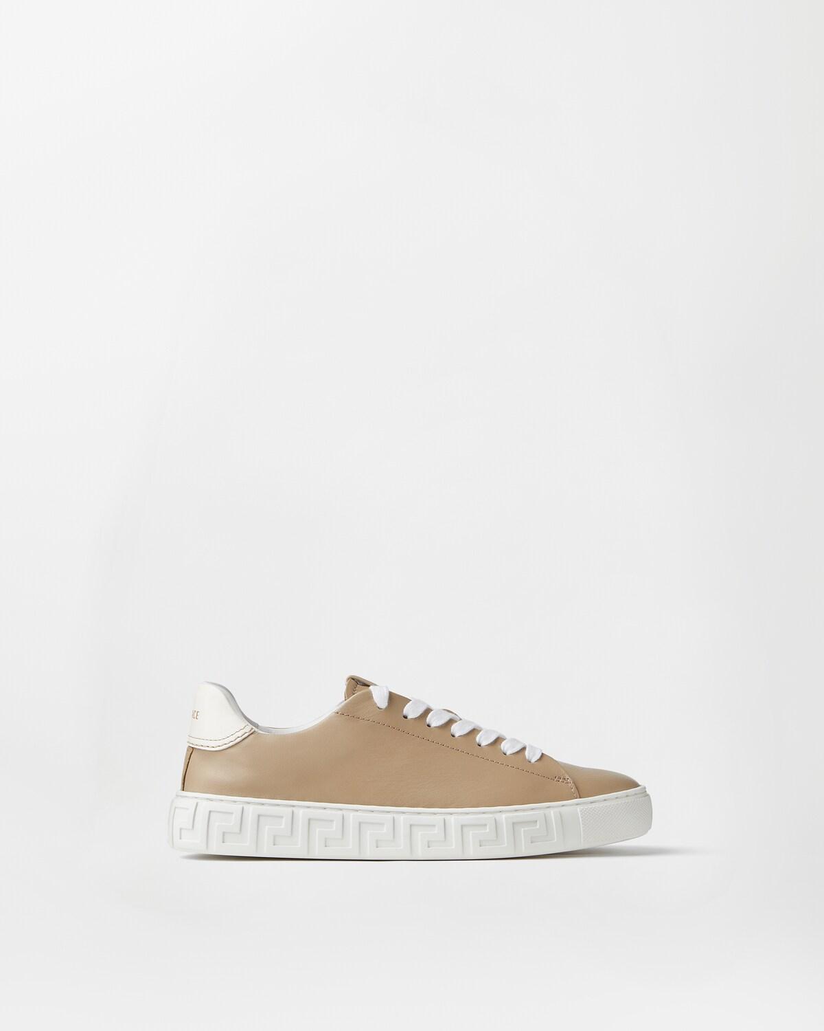Greca Leather Sneakers