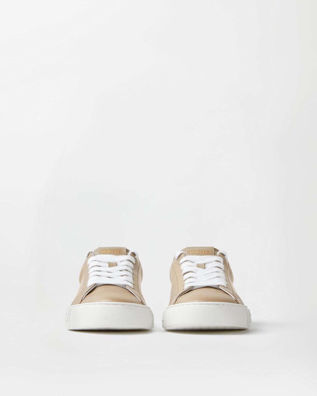 Greca Leather Sneakers - Image 4