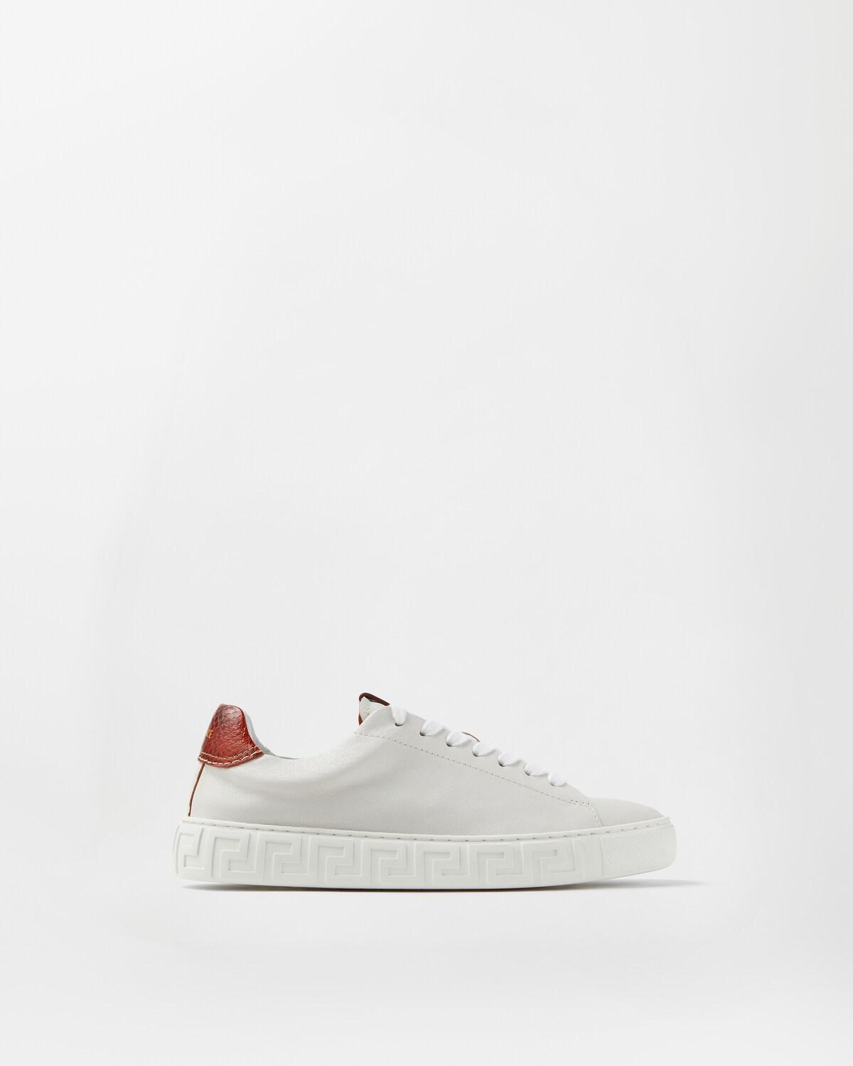 Greca Leather Sneakers