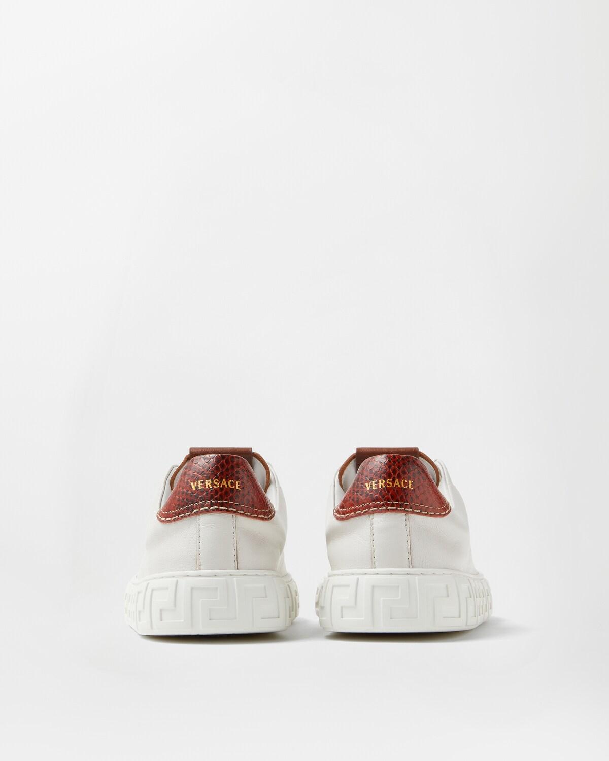 Greca Leather Sneakers - Image 5