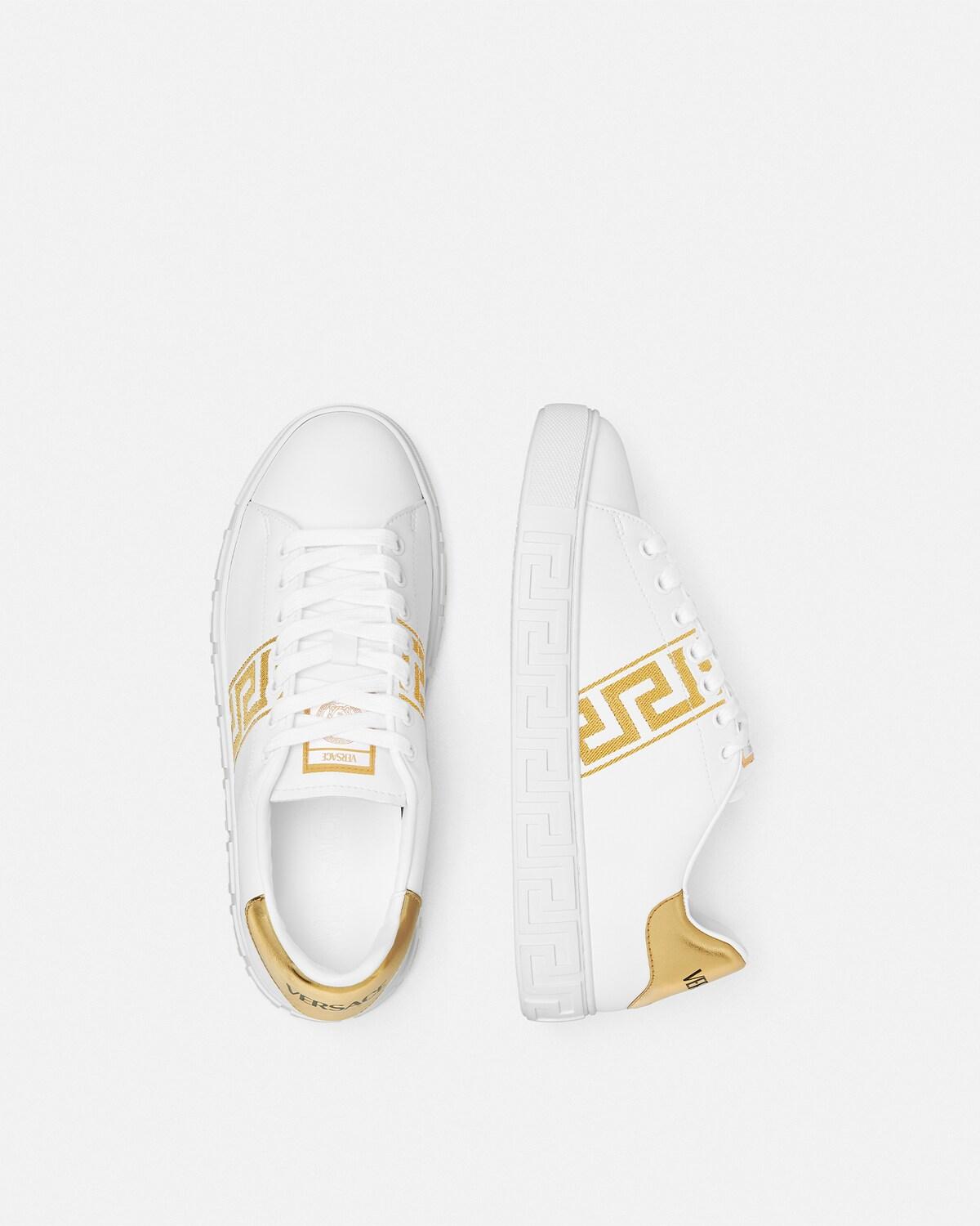 Greca Embroidered Nylon Sneakers - Image 4