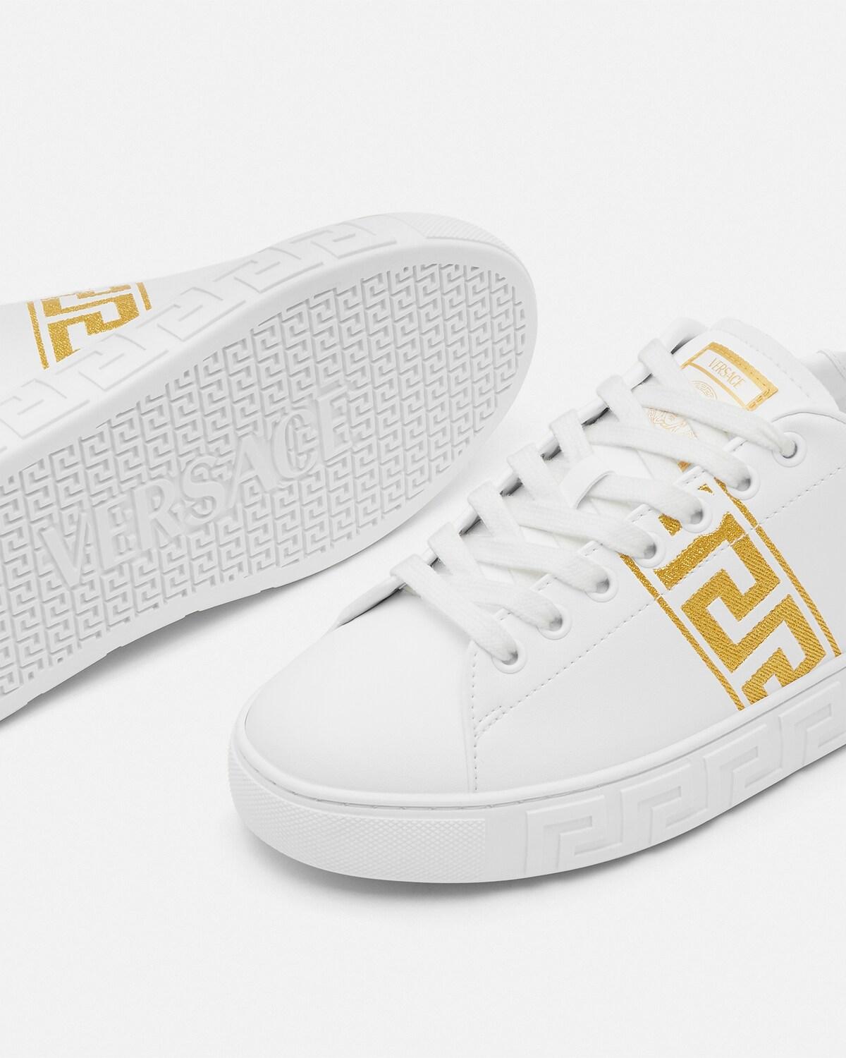 Greca Embroidered Nylon Sneakers - Image 6