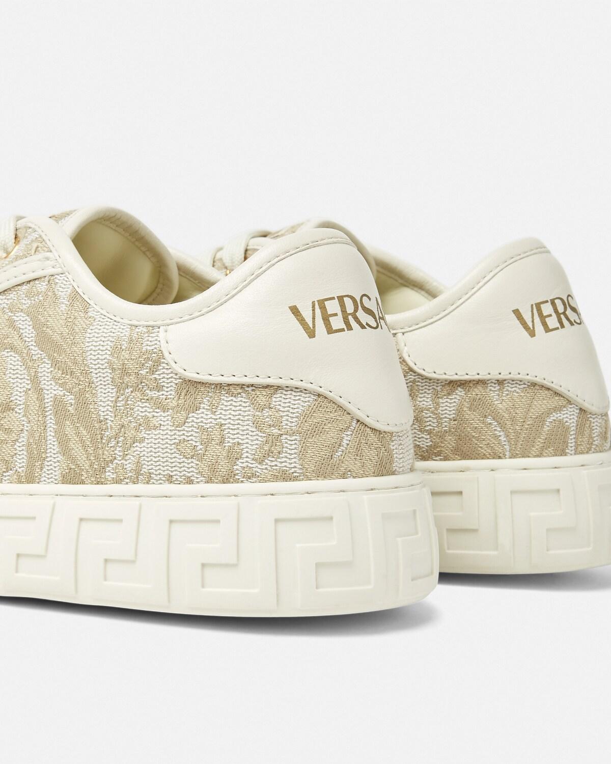 Greca Jacquard Canvas Sneakers - Image 6