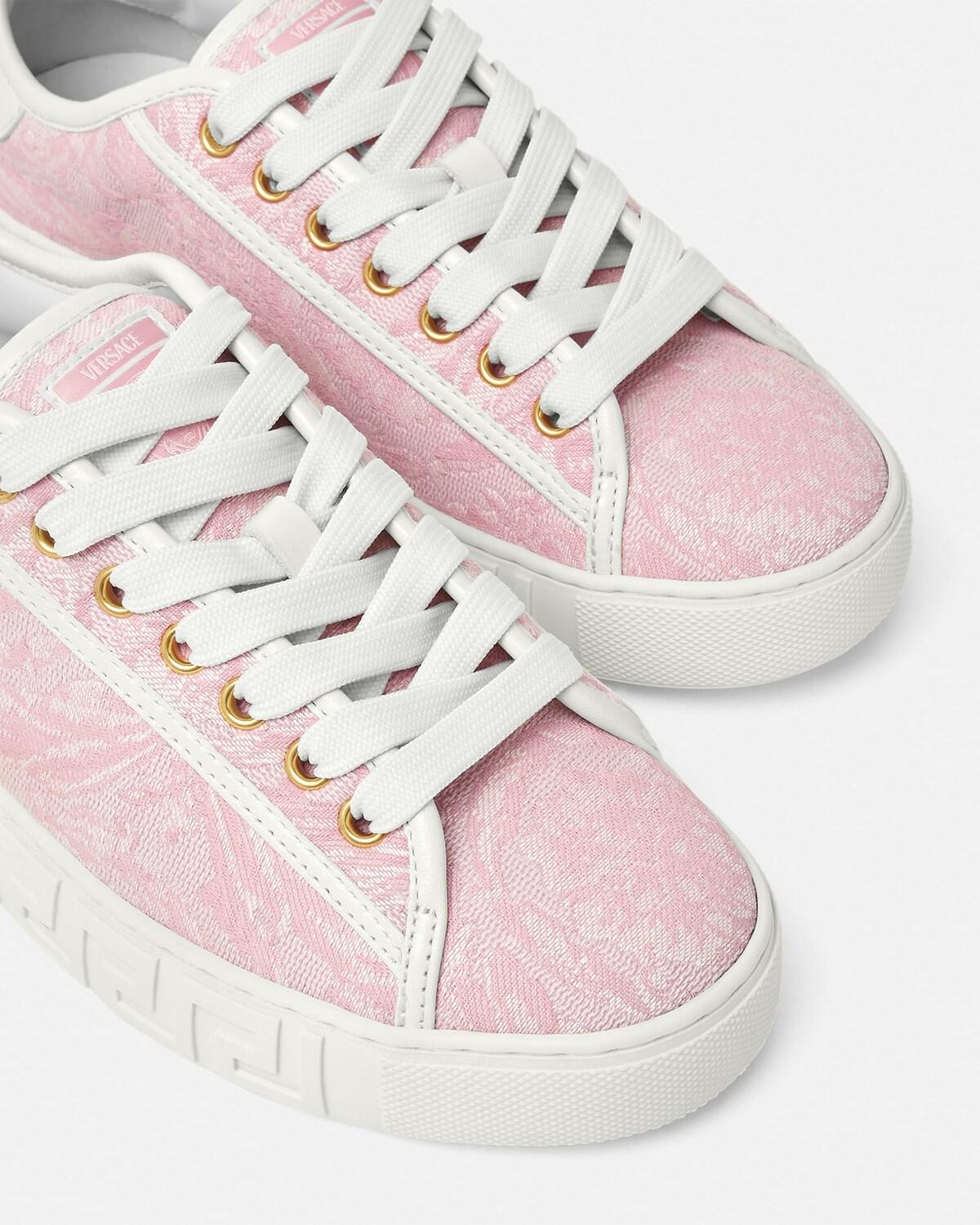Greca Jacquard Canvas Sneakers - Image 5