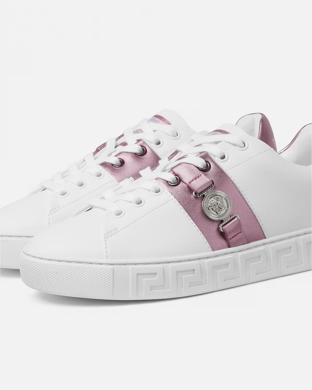 Greca Embellished Sneakers - Image 4