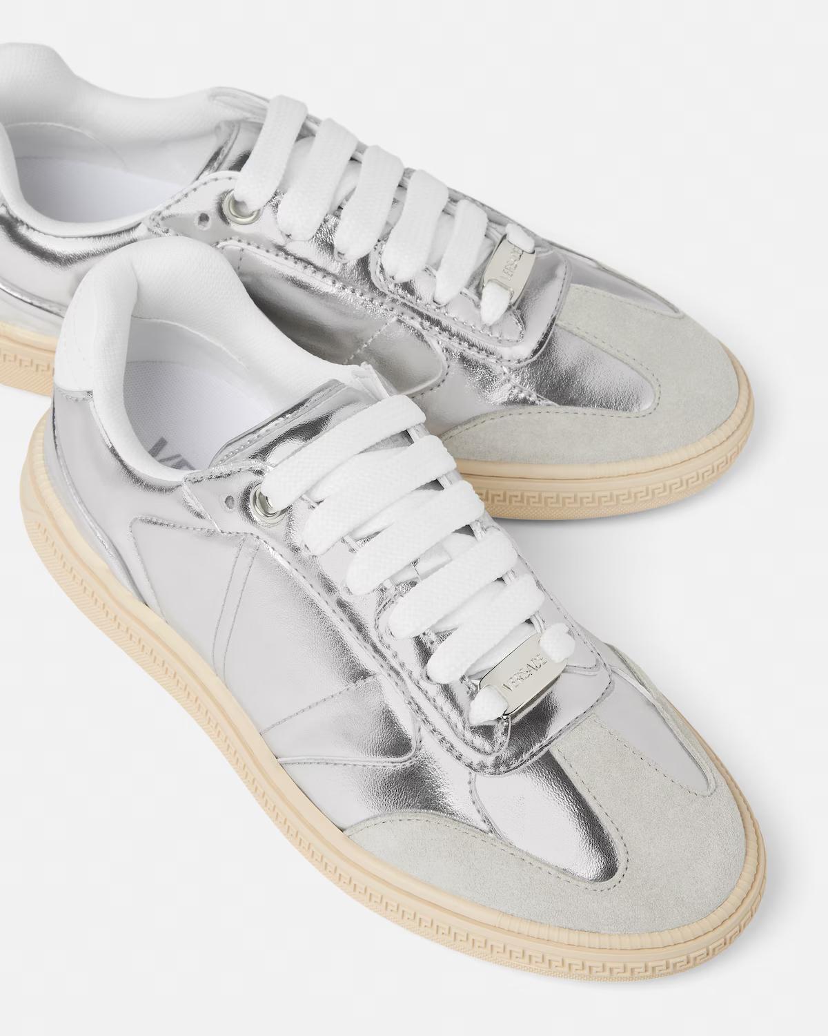 Greca Court Metallic Sneakers - Image 4