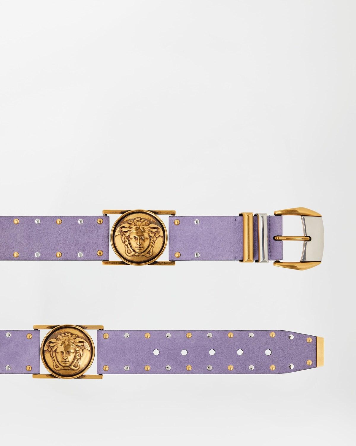 Studded Suede Belt 4 cm - Image 3
