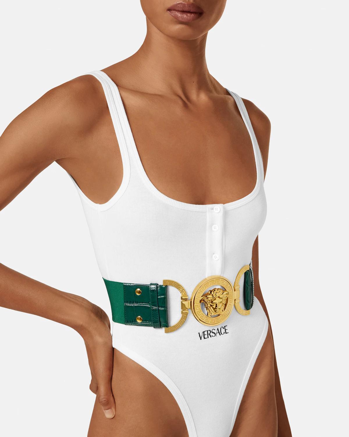 Medusa '95 Croc-Effect Belt 6 cm - Image 3