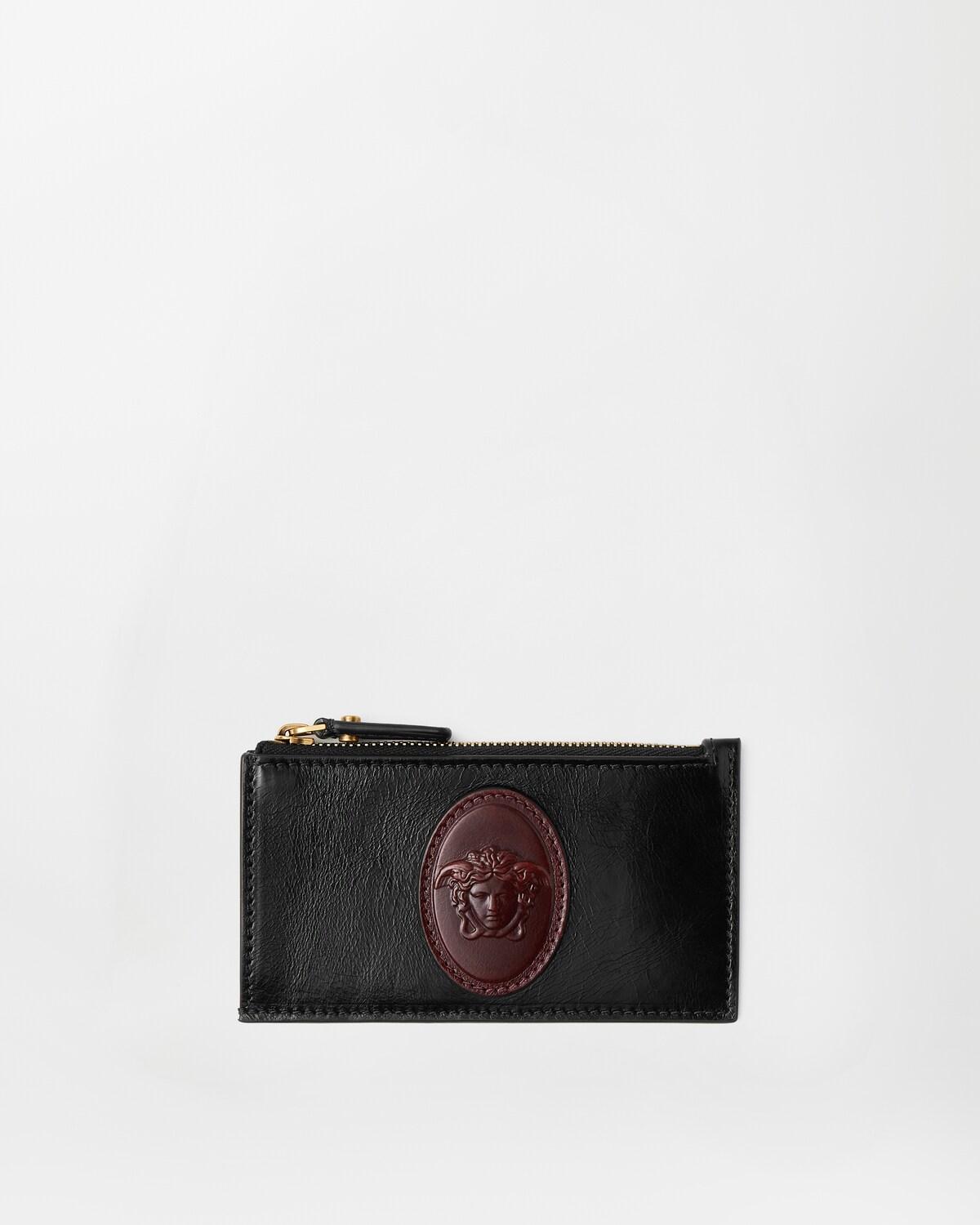 Roomy Leather Zip Card Holder