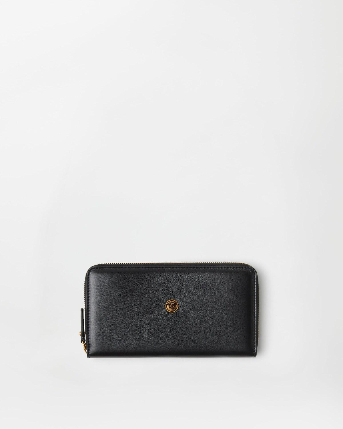 Embl??me Leather Wallet