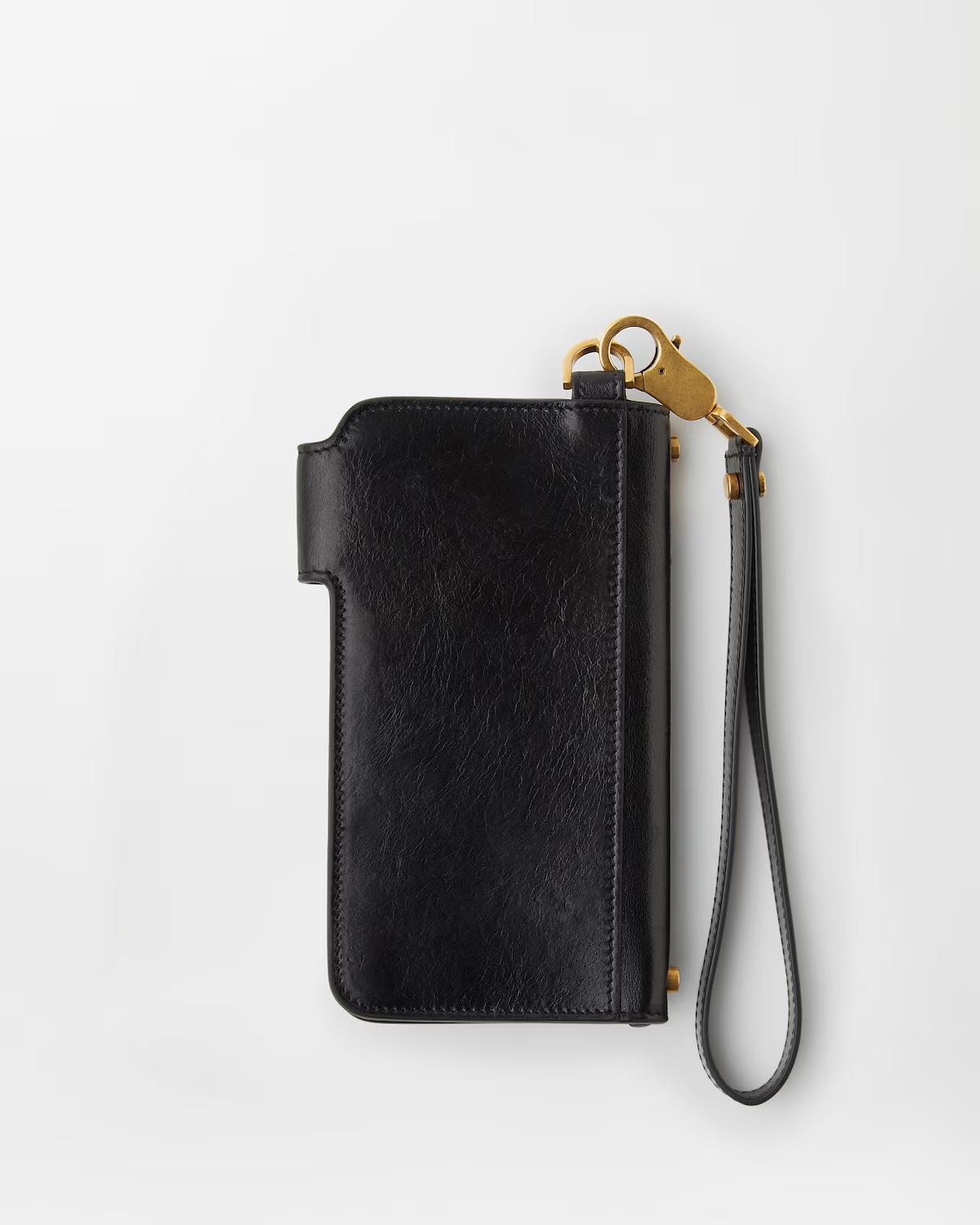 Embl??me Long Leather Wallet - Image 3