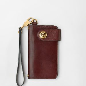 Embl??me Long Leather Wallet