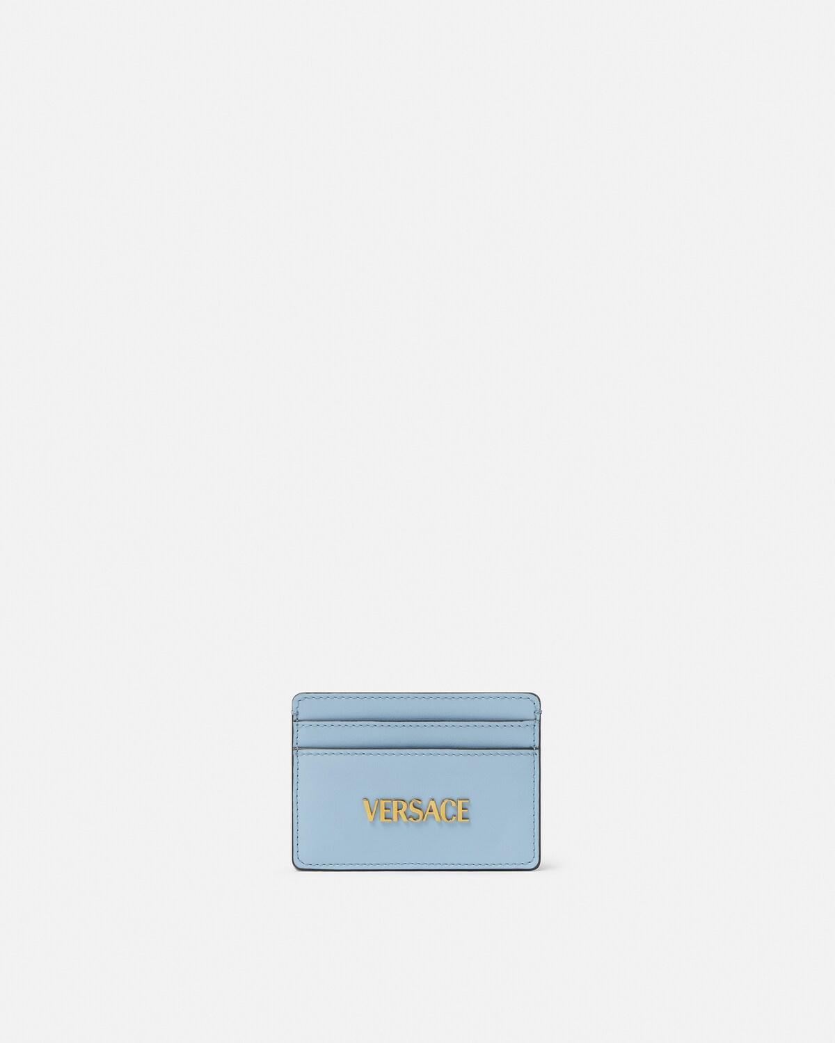 Versace Tag Leather Card Holder