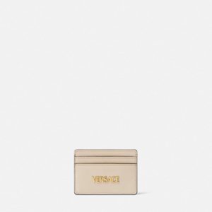 Versace Tag Leather Card Holder