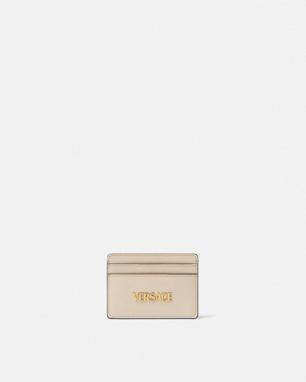 Versace Tag Leather Card Holder