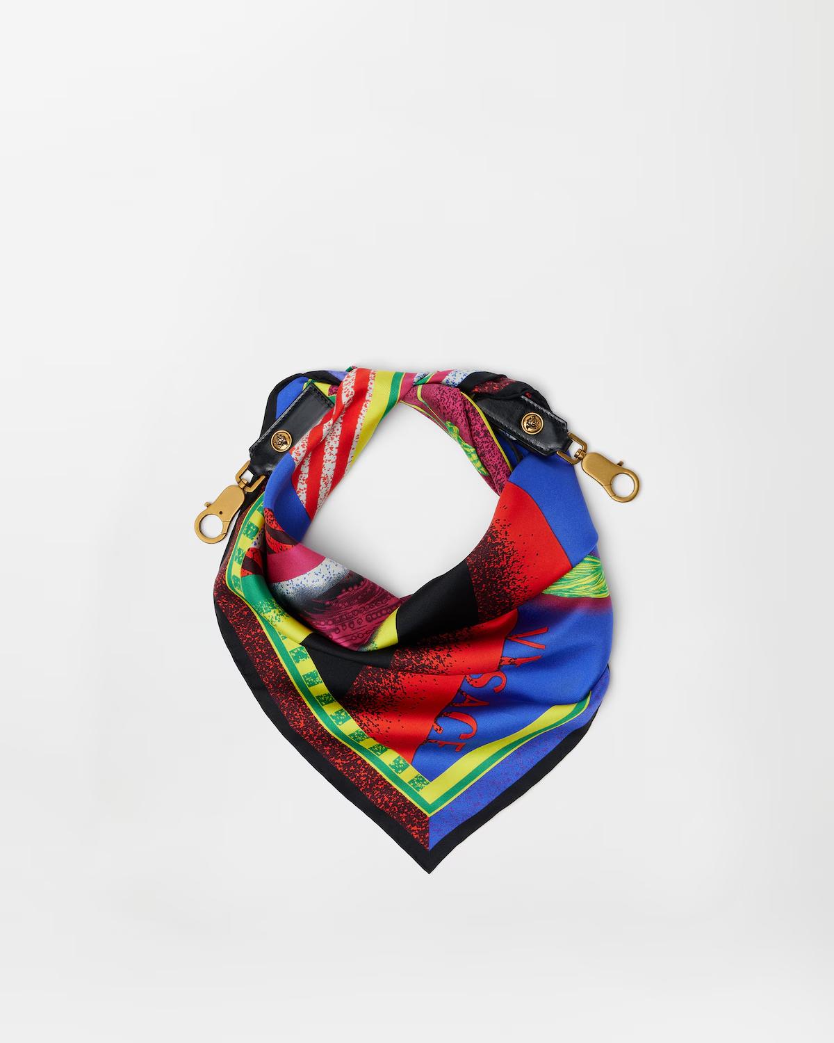 Printed Silk Scarf Charm 55 cm