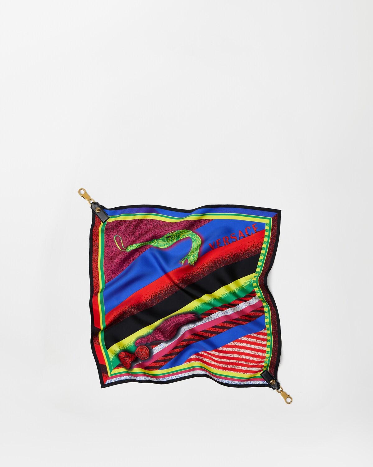 Printed Silk Scarf Charm 55 cm - Image 2