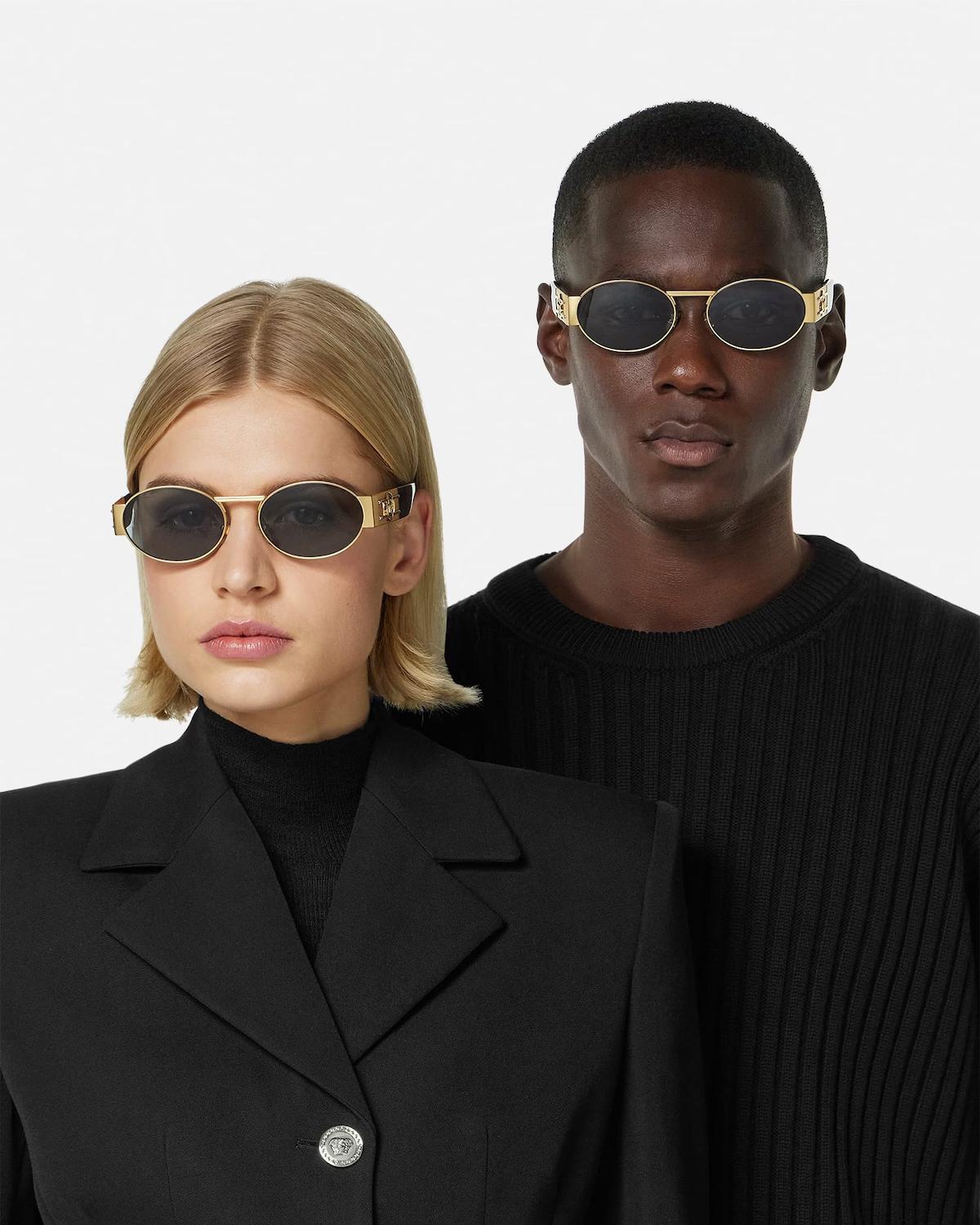 Medusa Deco Oval Sunglasses - Image 3