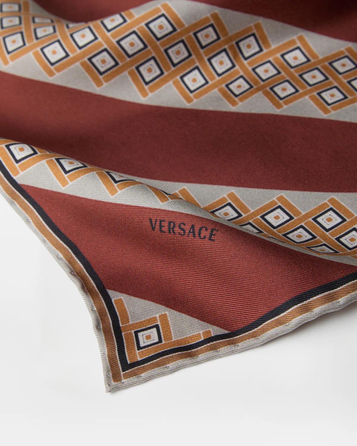 Printed Silk Twill Pocket Square - Image 2