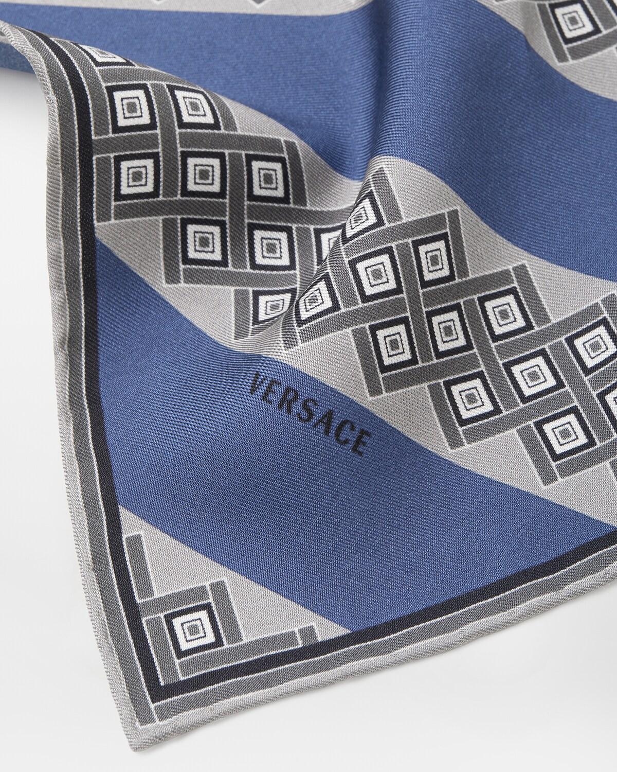 Printed Silk Twill Pocket Square - Image 2