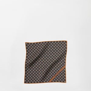 Printed Silk Twill Pocket Square